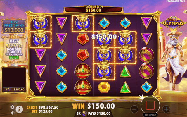 Gates of Olympus slot oyunu ekran görüntüsü 15