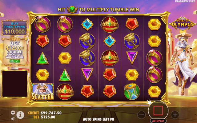 Gates of Olympus slot oyunu ekran görüntüsü 5
